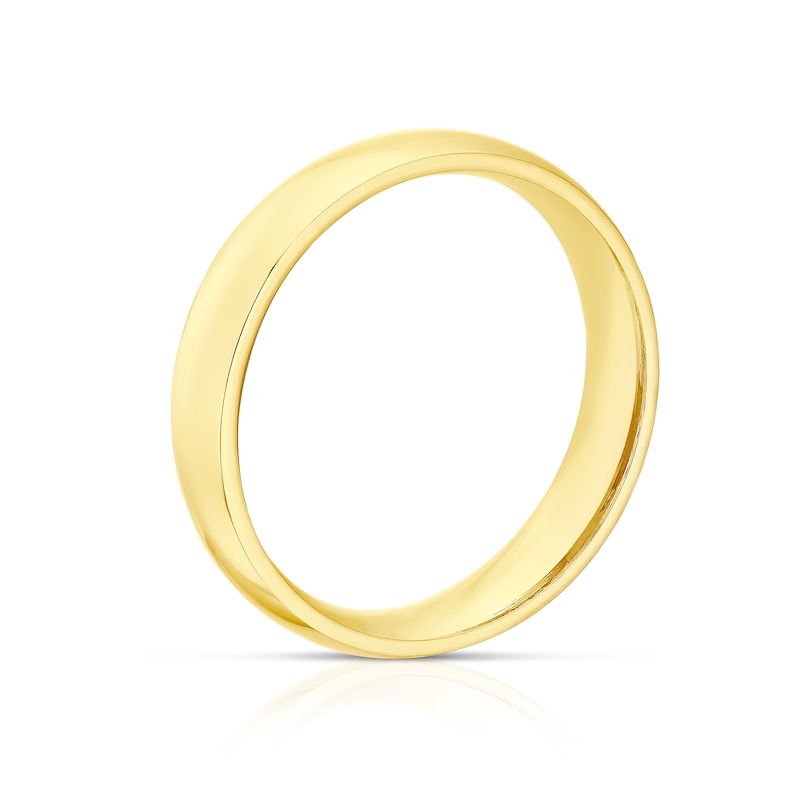 Main Image 3 of 9ct Yellow Gold 4mm Extra Heavy Court Ring