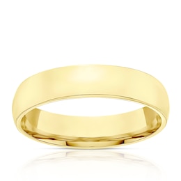 9ct Yellow Gold 5mm Extra Heavy Court Ring