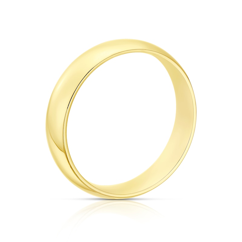 Main Image 3 of 9ct Yellow Gold 5mm Extra Heavy Court Ring