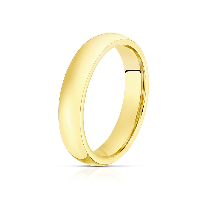 Main Image 2 of 9ct Yellow Gold 4mm Super Heavy Court Ring