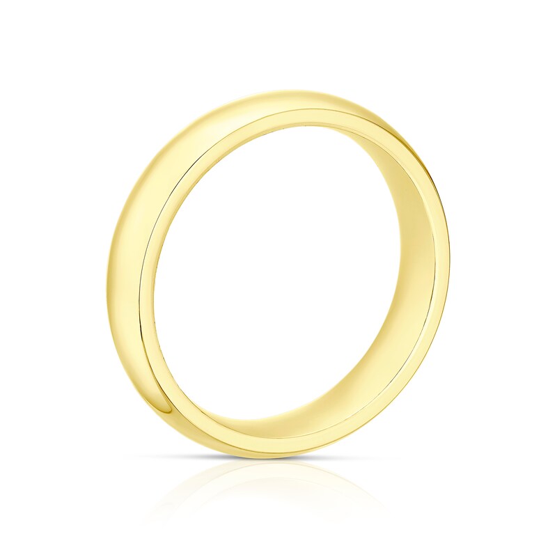 Main Image 3 of 9ct Yellow Gold 4mm Super Heavy Court Ring