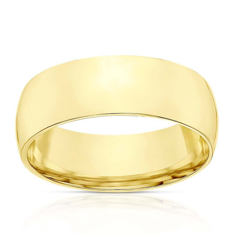 Main Image 1 of 9ct Yellow Gold 7mm Extra Heavy Court Ring