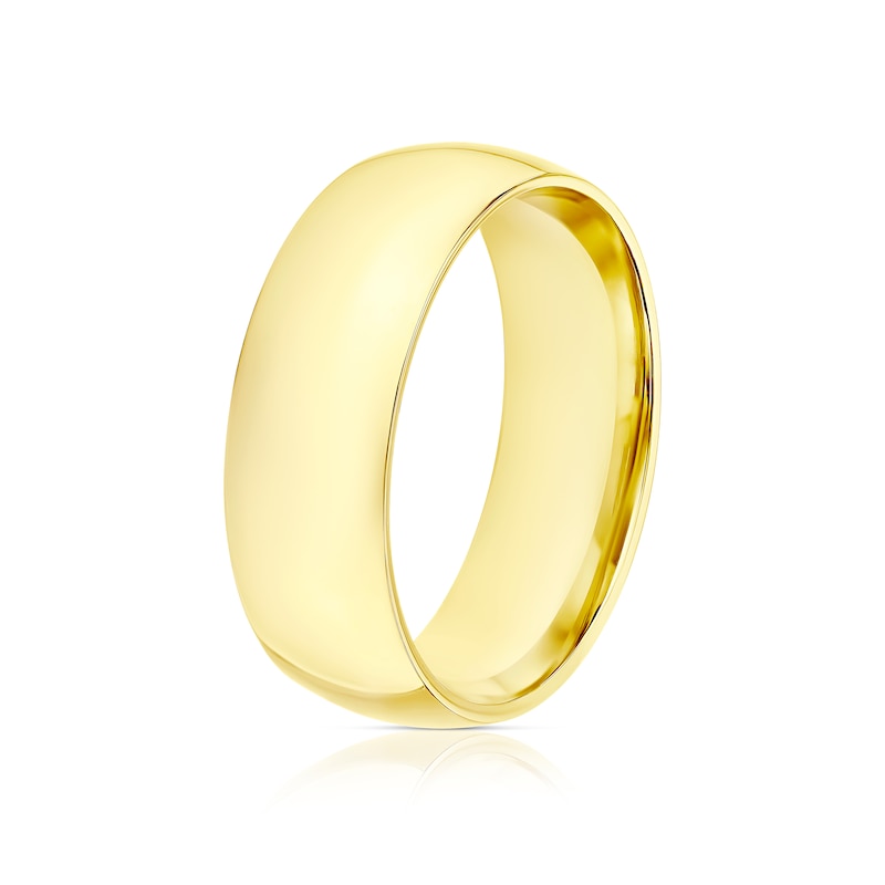9ct Yellow Gold 7mm Extra Heavy Court Ring