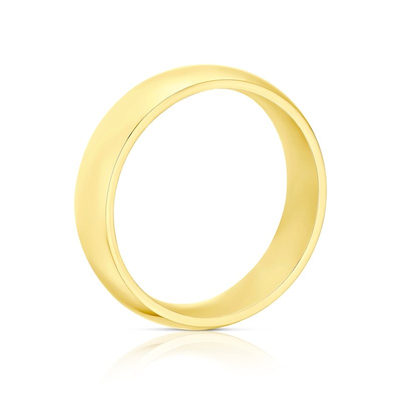 Main Image 3 of 9ct Yellow Gold 6mm Super Heavy Court Ring
