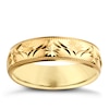 Thumbnail Image 1 of 9ct Yellow Gold Men's Patterned Wedding Ring