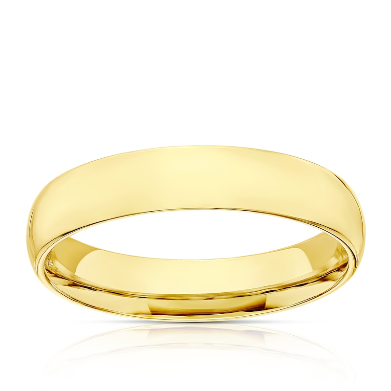 18ct Yellow Gold 4mm Extra Heavy Court Ring