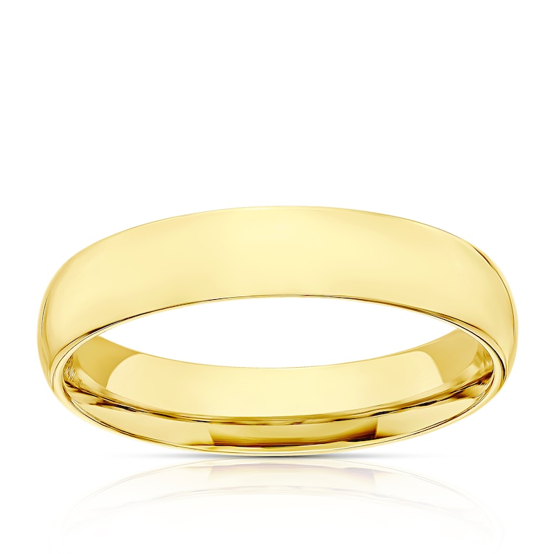 Main Image 1 of 18ct Yellow Gold 4mm Extra Heavy Court Ring