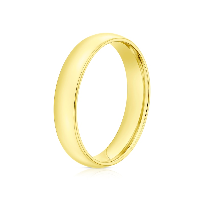 Main Image 2 of 18ct Yellow Gold 4mm Extra Heavy Court Ring