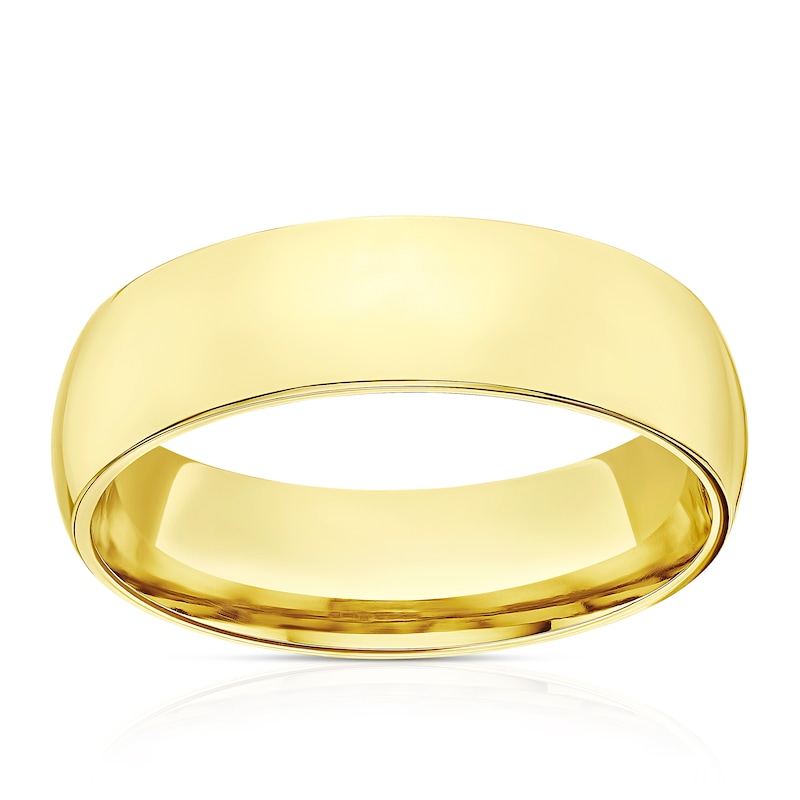 Main Image 1 of 18ct Yellow Gold 5mm Extra Heavy Court Ring