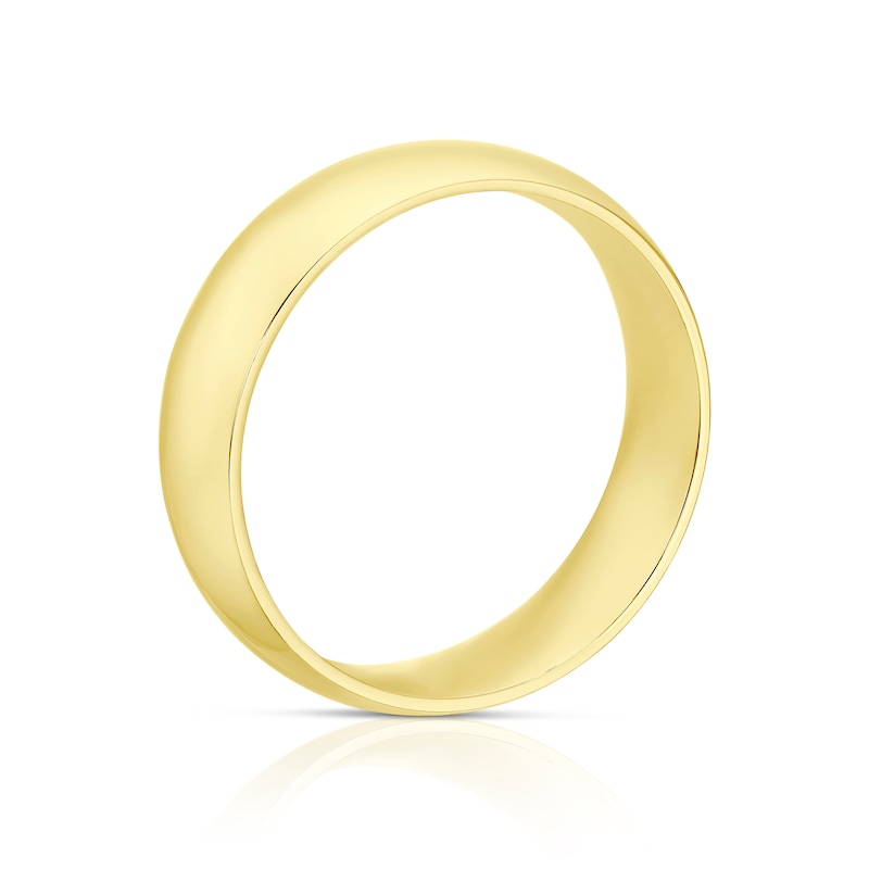 Main Image 2 of 18ct Yellow Gold 5mm Extra Heavy Court Ring