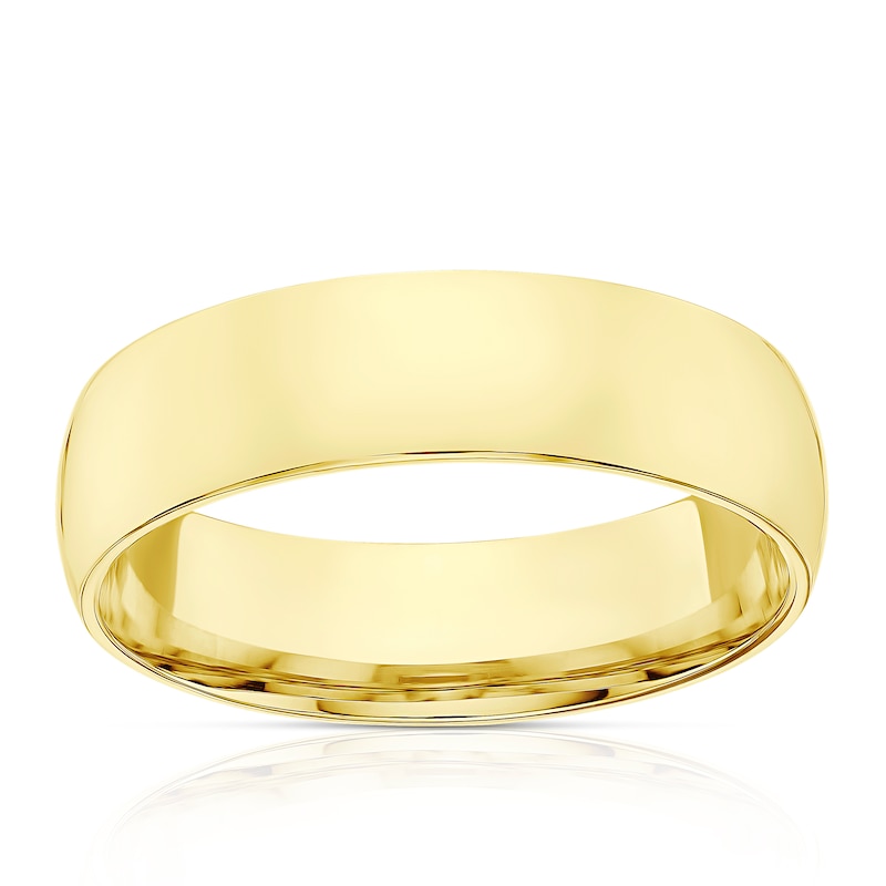 18ct Yellow Gold 6mm Extra Heavy Court Ring