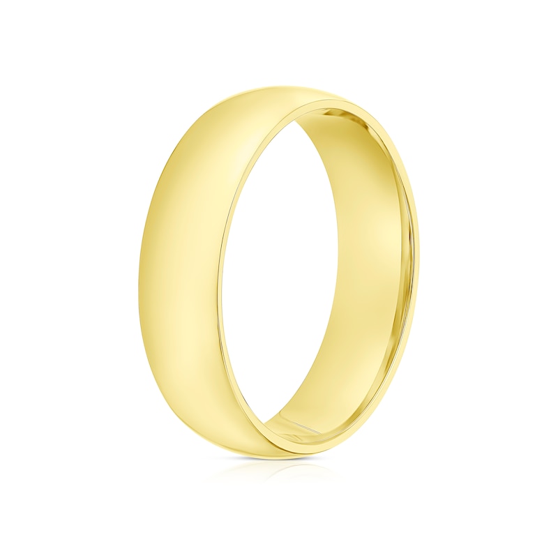 Main Image 2 of 18ct Yellow Gold 6mm Extra Heavy Court Ring