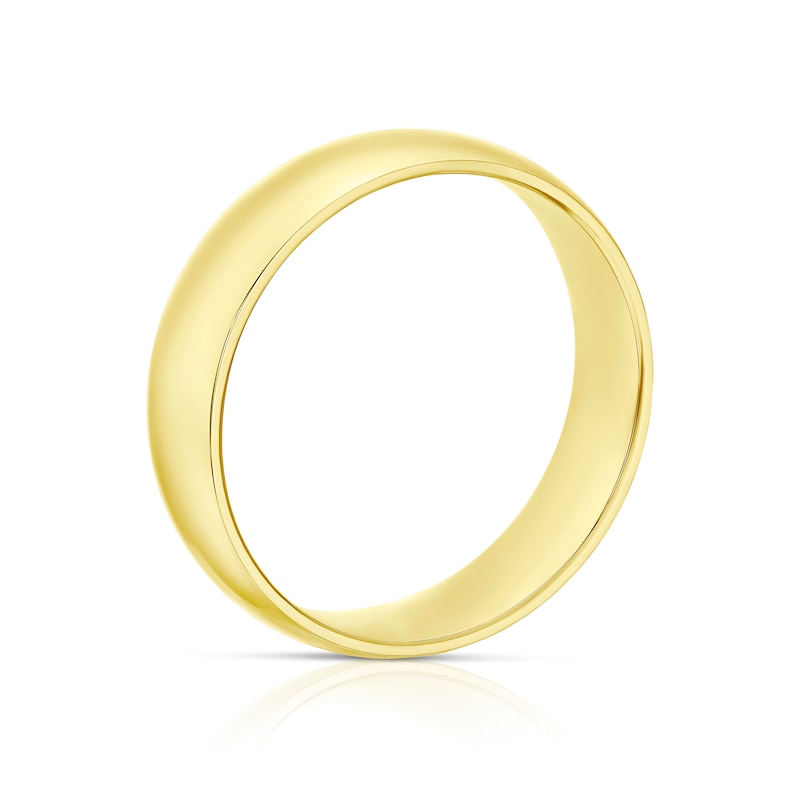 Main Image 3 of 18ct Yellow Gold 6mm Extra Heavy Court Ring