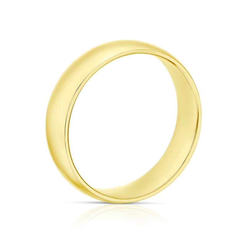 18ct Yellow Gold 6mm Extra Heavy Court Ring