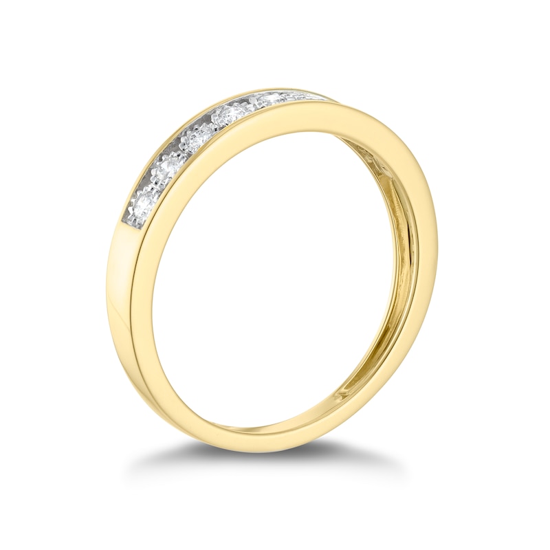 Main Image 2 of 9ct Yellow Gold 0.15ct Diamond Eternity Ring