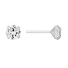 Thumbnail Image 0 of Sterling Silver Cubic Zirconia 6mm Stud Earrings