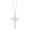 Thumbnail Image 1 of Sterling Silver & Cubic Zirconia Fancy Cross Pendant