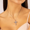 Thumbnail Image 2 of Sterling Silver & Cubic Zirconia Fancy Cross Pendant