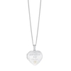 Thumbnail Image 0 of Sterling Silver & 9ct Gold Heart Locket With 18 Inch Chain
