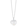 Thumbnail Image 1 of Sterling Silver & 9ct Gold Heart Locket With 18" Chain