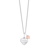 Thumbnail Image 0 of Sterling Silver & 9ct Rose Gold 18 Inch Heart Locket