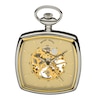 Thumbnail Image 1 of Mount Royal Two-Tone Mechanical Skeleton Dial Pocket Watch