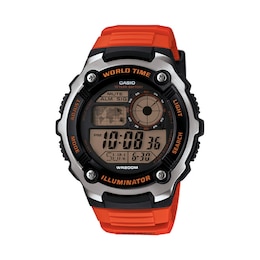 Casio AE-2100W-4VEF Orange Strap Watch