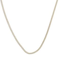 9ct Yellow Gold Solid 20" Dainty Curb Chain