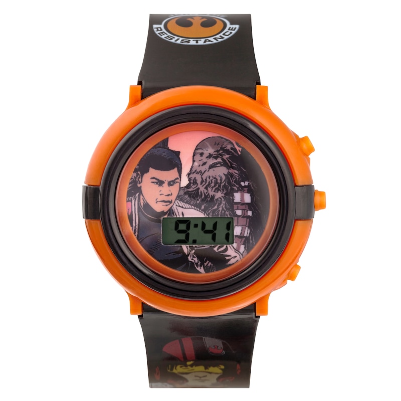 Main Image 1 of Star Wars Jedi Black Strap LCD Watch