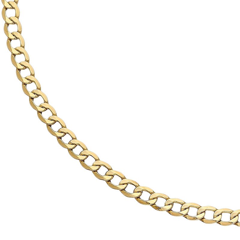 Main Image 1 of 9ct Yellow Gold 24" Curb Chain