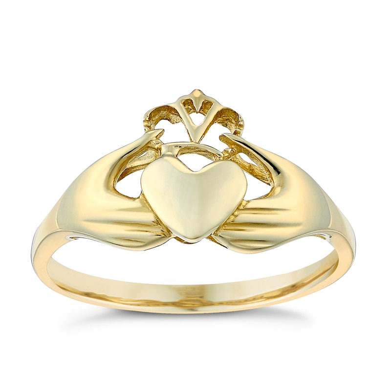 9ct Gold Claddagh Ring | H.Samuel
