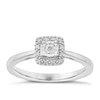 Thumbnail Image 0 of 9ct White Gold 0.10ct Total Diamond Illusion Solitaire Ring