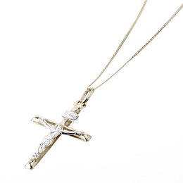 9ct Yellow Gold Crucifix