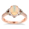 Thumbnail Image 0 of Le Vian 14ct Strawberry Gold 0.43ct Diamond & Opal Ring