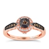 Thumbnail Image 1 of Le Vian 14ct Strawberry Gold Quartz & 0.18ct Diamond Ring
