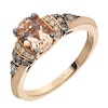 Le Vian 14ct Strawberry Gold Peach Morganite & Diamond Ring