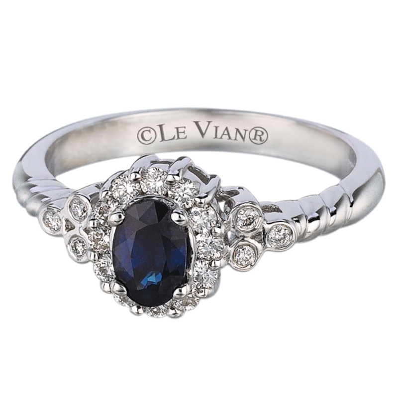 Le Vian 14ct Vanilla Gold Sapphire & 0.24ct Diamond Ring