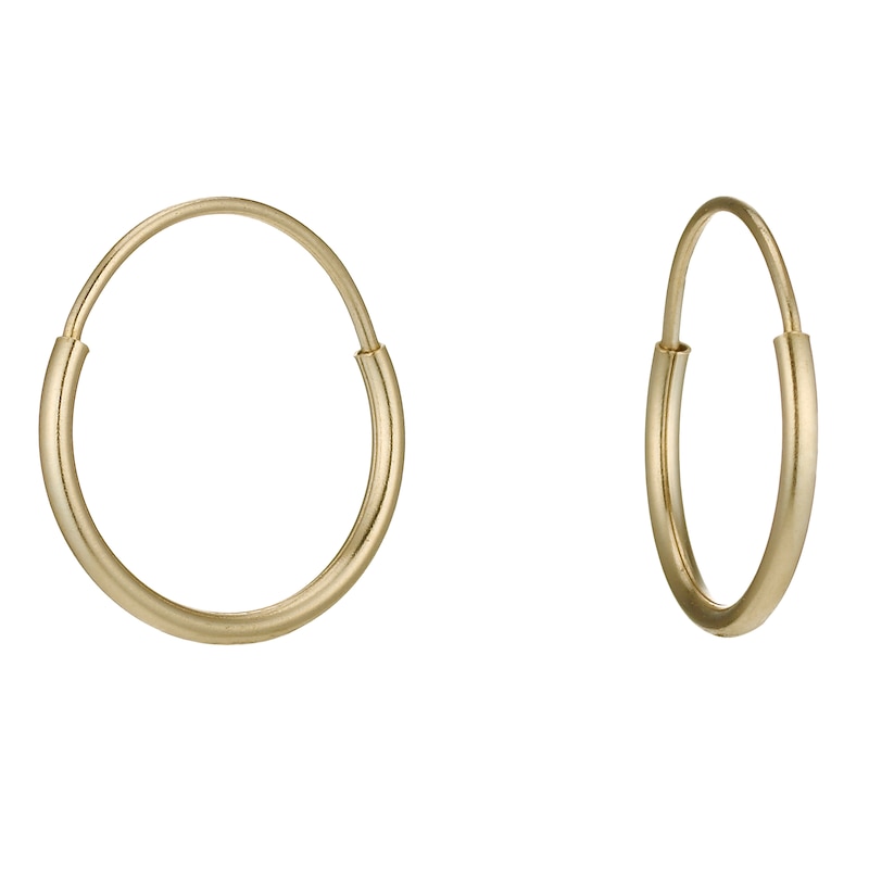 Main Image 1 of 9ct Yellow Gold Small Sleeper Earrings