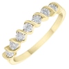 Thumbnail Image 1 of 9ct Yellow Gold Diamond Twist Eternity Ring