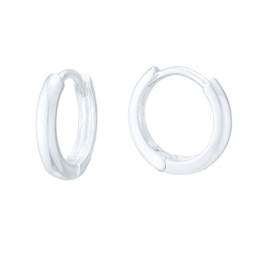 Children's Sterling Silver 7mm Huggie Hoop Earrings