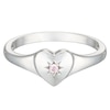 Thumbnail Image 0 of Children's Sterling Silver Cubic Zirconia Heart Ring Large (Size J)