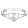 Thumbnail Image 1 of Children's Sterling Silver Cubic Zirconia Heart Ring Large (Size J)