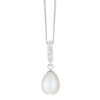 Thumbnail Image 0 of Sterling Silver Freshwater Pearl & Cubic Zirconia Pendant