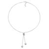 Thumbnail Image 1 of Sterling Silver Freshwater Pearl Knot Chain Necklace