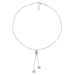 Sterling Silver Freshwater Pearl Knot Chain Necklace