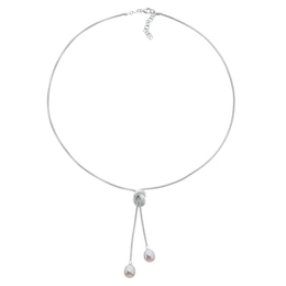Sterling Silver Freshwater Pearl Knot Chain Necklace
