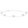 Thumbnail Image 1 of Sterling Silver Freshwater Pearl Station Bracelet