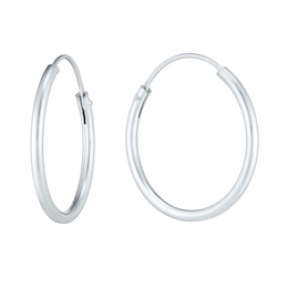 Sterling Silver 18mm Sleeper Earrings