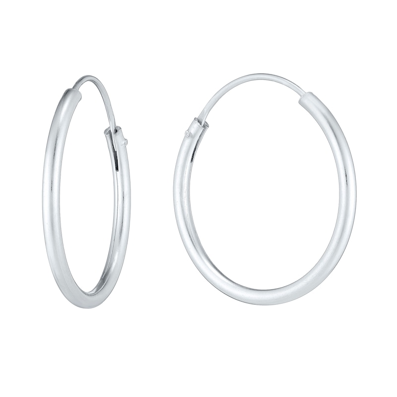 Sterling Silver 18mm Sleeper Earrings