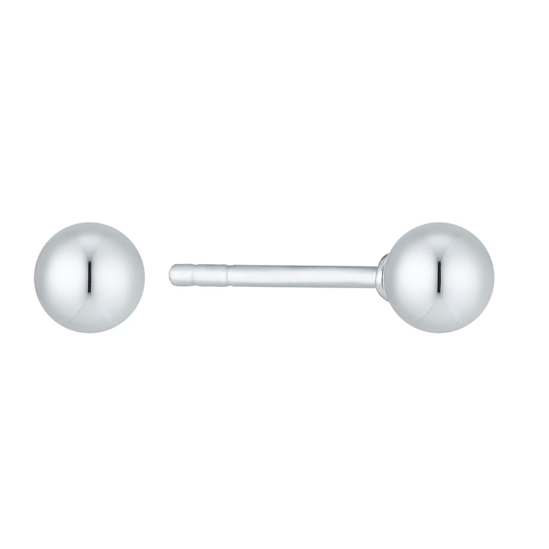 Main Image 1 of Sterling Silver 4mm Ball Stud Earrings